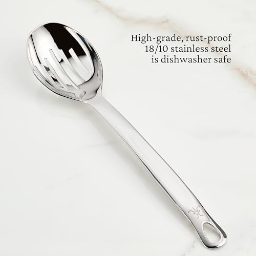 Hestan Provisions Chef's Tools, Deep Slotted Spoon, Artisan-Polished Stainless - Image 3