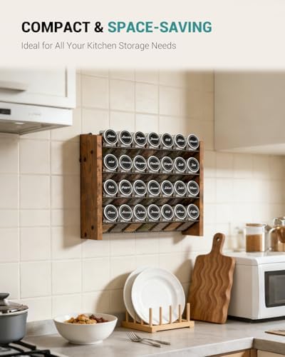 Spice Rack Organizer with 28 Glass Jars, - Image 6