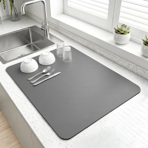 LOPNUR Small Dish Drying Mat for Kitchen Counter by LOPNUR