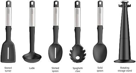 Joseph Joseph Elevate 5-piece Silicone Kitchen Utensils Carousel, BPA Free - Image 2
