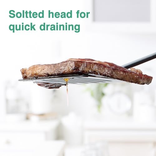 Silicone Turner Spatula, Slotted Fish Turner - Image 5