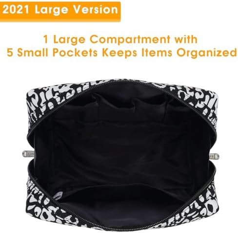 Narwey Makeup Bag Travel Toiletry Bag, Cosmetic Bag - Image 3
