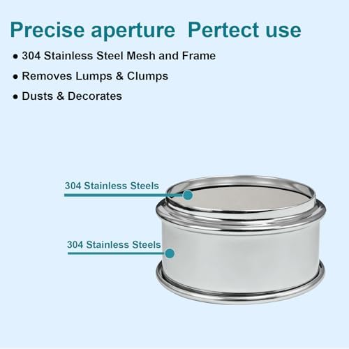 2.36" Full 304 Stainless Steel Mini Lab Sieve, 70 Mesh - Image 6
