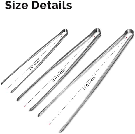 Precise Serrated Non-Slip Tips Cooking Tongs - Image 7