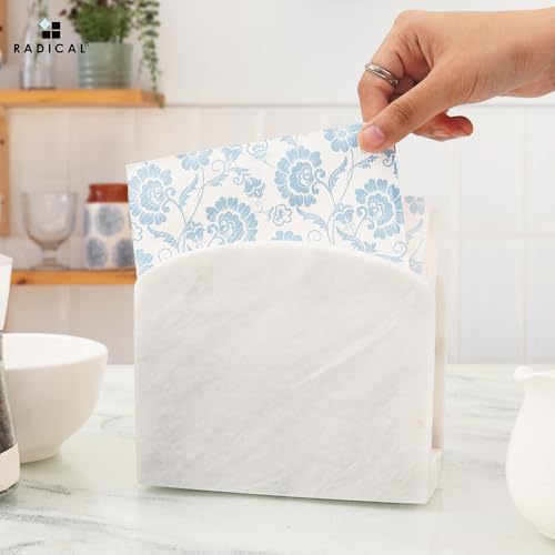 Radicaln Marble Napkin Holder for Table 6.5" Paper Napkin Dispenser Stand - Image 2