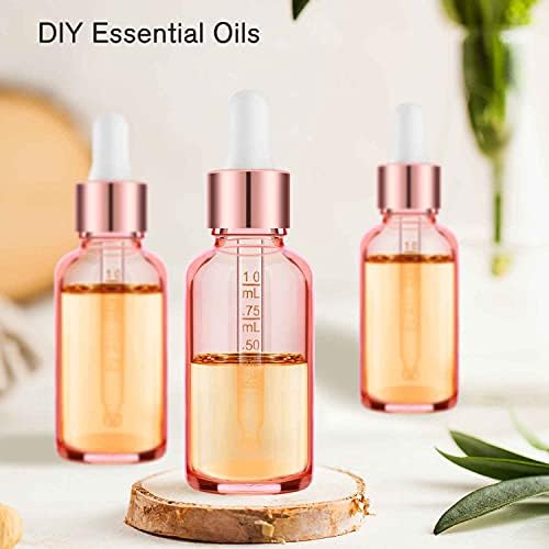 PrettyCare Glass Eye Dropper Bottles 99 Pack, 1oz Rose Empty Thick Bottles Bulk - Image 5