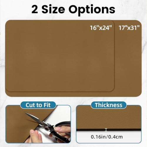 PoYang 31.5x17 Inch Coffee Mat, Extra Large Dish Drying Mat - Image 3