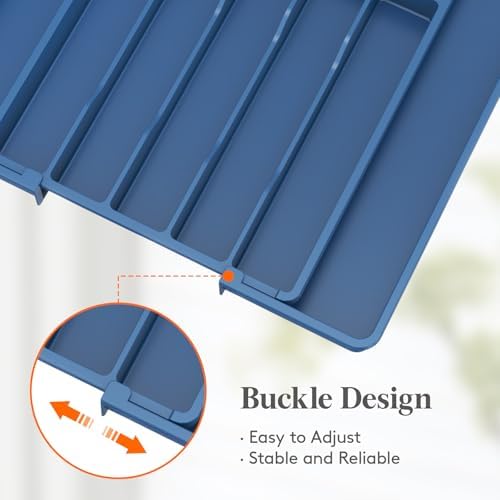 Lifewit Expandable Silverware Drawer Organizer, Kitchen Utensil Tray - Image 6
