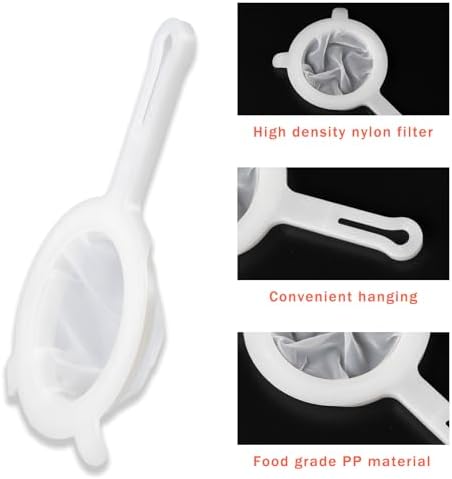 2 Pack 120 Micron Fine Mesh Strainer, Nylon and Plastic Fine Mesh Sieve - Image 3