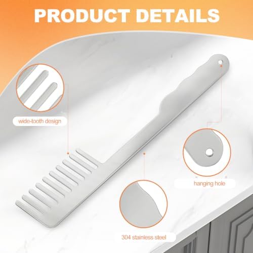 304 Stainless Steel Pasta Server, Easy Spaghetti Serving Fork - Image 3