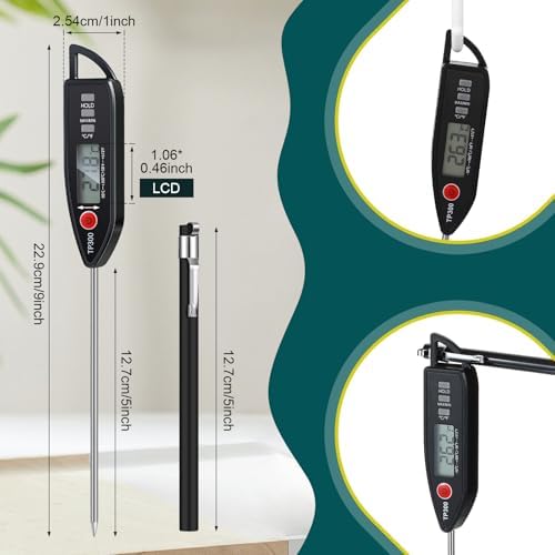 Copkim 3 Set Digital Food Thermometer Long Probe Instant - Image 2