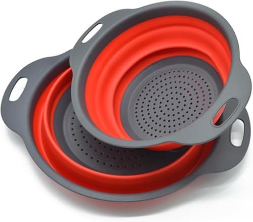 2 Pack Collapsible Silicone Colander by WHZHAOCAI