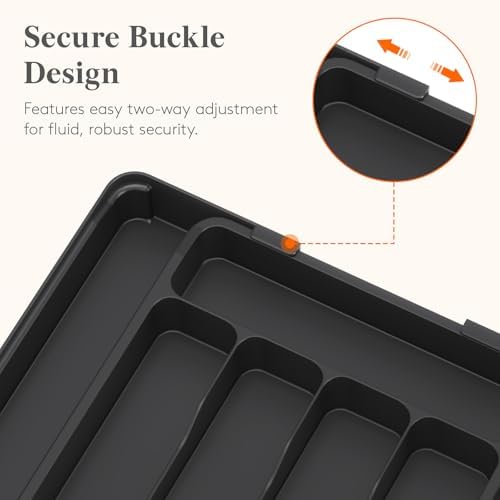 Lifewit Silverware Organizer for Drawer, Expandable Utensil Tray - Image 4
