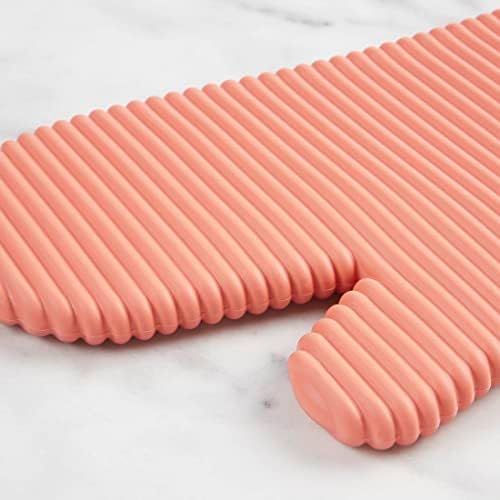 KITCHENAID Ribbed Soft Silicone Oven Mitt 2-Pack Set, Bird of Paradise - Image 4