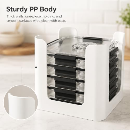 Lid Organizer for Brilliance Nap-on Lid, Fits 4.7 & 3.2 Cup, 1.3 Cup, 0.5 Cup - Image 3