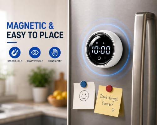 DLUCK Digital Rotating Magnetic Kitchen Timer - Image 6