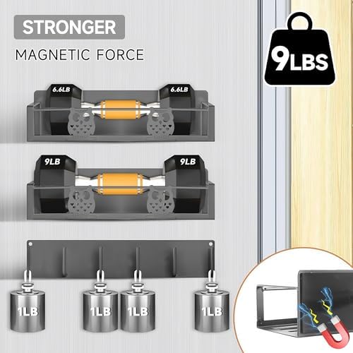Spice Rack Magnetic for Fridge, Magnetic Fridge Shelf, Spice Shelf, Condiment - Image 3