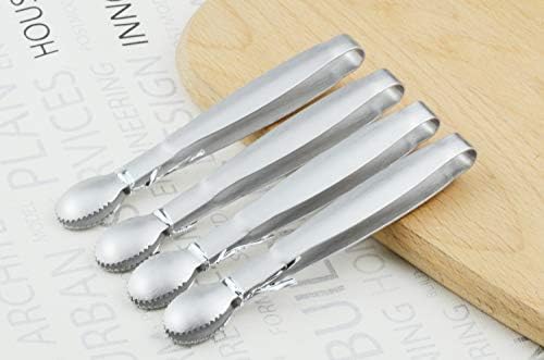 HINMAY 5" Mini Serving Tongs Tiny Stainless Steel Small Tongs - Image 4