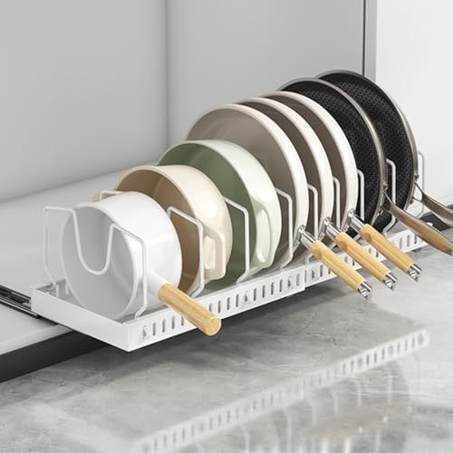 pots and pans organizer under cabinet, pot lid organizers inside cabinet holders by Unknown