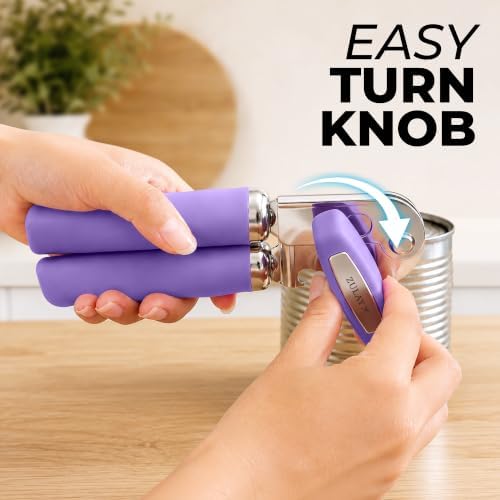 Zulay Kitchen Stainless Steel Swing Open Manual Can Opener Comfortable Grip - Image 6