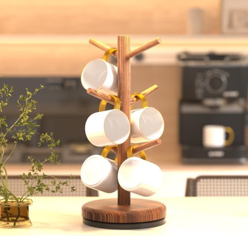 Dorhors Mug Holder Tree, Coffee Cup Holder, Mug Rack Stand Hook, Bar Organizer - Image 3
