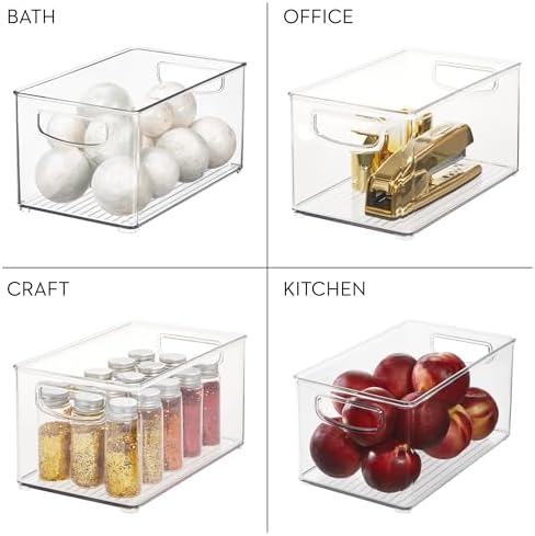iDesign Stackable Clear Plastic Bin - Image 7