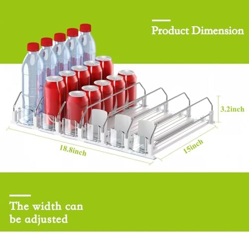 IBORING Drink Organizer for Fridge, Holds up to 30 Cans - Image 4