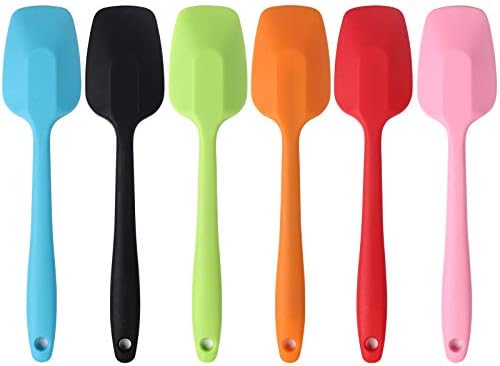MOACC Silicone Spatulas, 8.2 inch Small Rubber Spoon Spatula Heat Resistant - Image 2