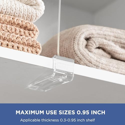 HBlife Clear 12 Inches Tall Acrylic Shelf Dividers - Image 4