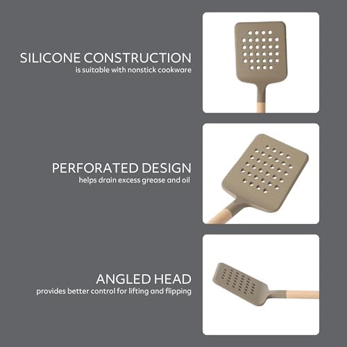 Sur La Table Kitchen Essential Chef's Toolkit Silicone Slotted Turner - Image 3