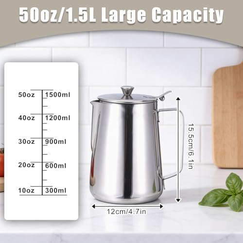 50 oz Stainless Steel Pitcher - Image 2