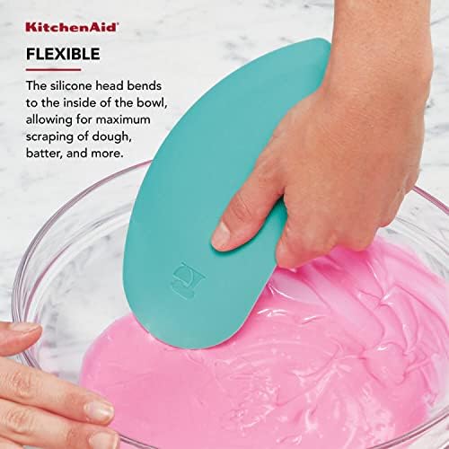 KitchenAid Gourmet Bowl Scraper, Aqua Sky and Storm Grey - Image 4