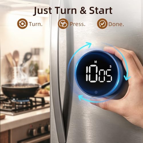 Digital Magnetic Kitchen Timer & Stopwatch - Image 2