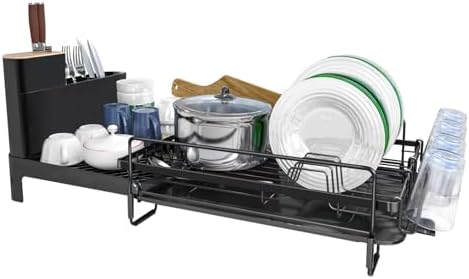 Runnatal Expandable Dish Drying Rack, 20.5"-27.6" L x 12.6" W by Runnatal