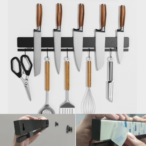 YIIYIIN 17 Inch Magnetic Knife Holder, 12 Hooks by YIIYIIN