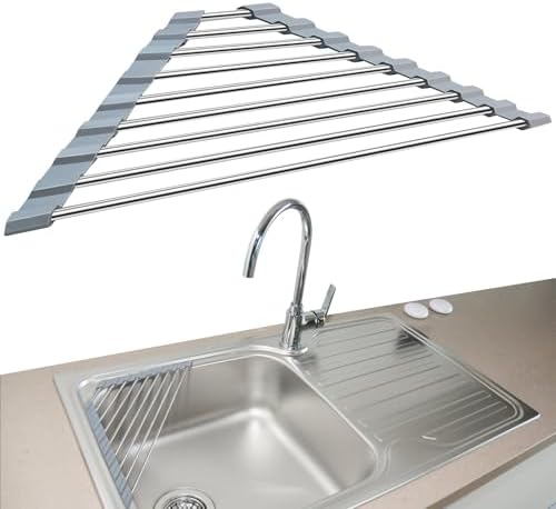 Triangle Roll-Up Dish Drying Rack by Unknown