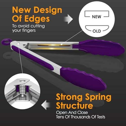HOTEC Stainless Steel Kitchen Tongs - Image 4