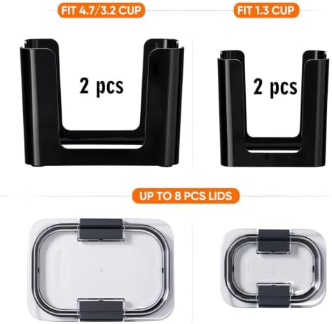 4 Pcs Lids Organizer for Rubbermaid Brilliance Lids - Image 2