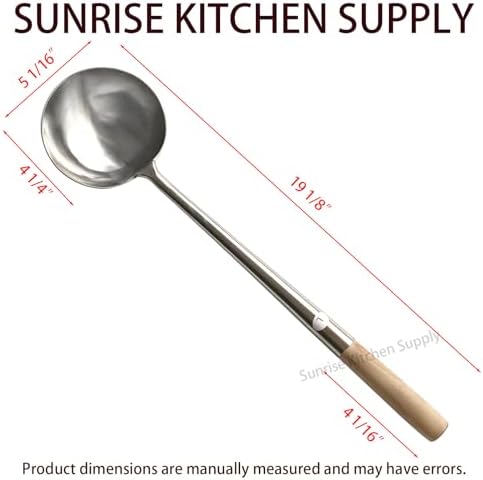 Sunrise Kitchen Supply Commercial Grade Wok Ladle 18.25" - Image 6