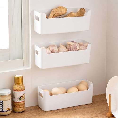 3 Pcs Kitchen Cabinet Door Organizer, Adhesive Mount Inside Cabinet Door Storage - Image 3