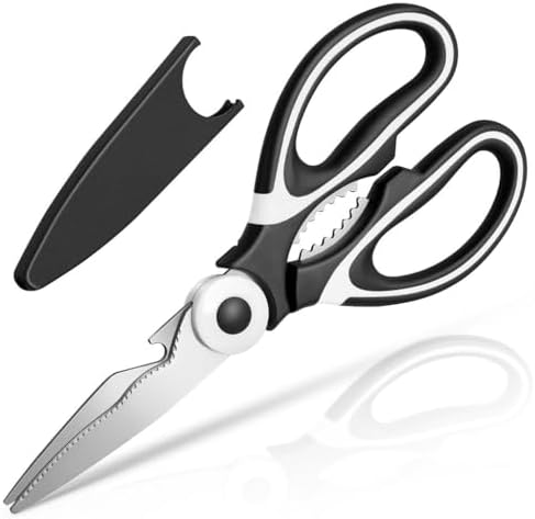 Kitchen Shears - QtoiKce Kitchen Scissors Heavy Duty Stainless Steel Food Shears by QtoiKce