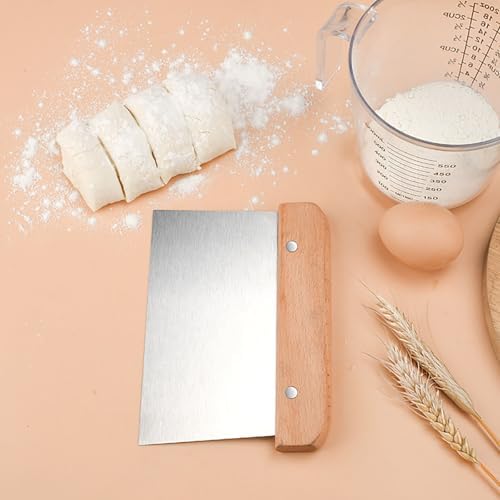 Cream Scraper, 5 Inch x 4.5 Inch Stainless Steel - Image 4