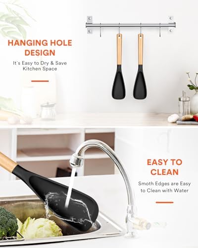 Badiano Silicone Cooking Spoon for Nonstick Cookwares - Image 7
