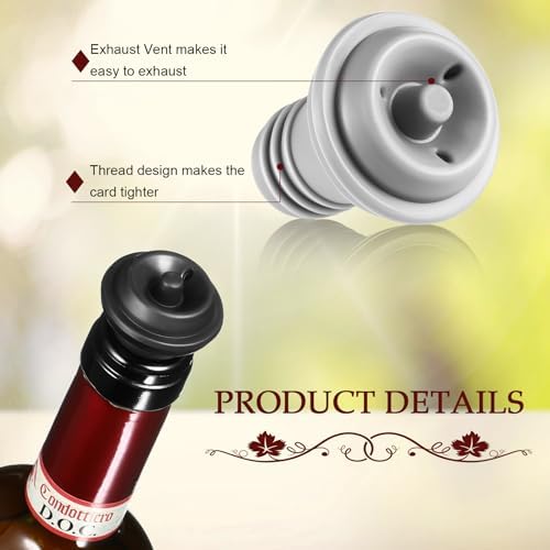 Honoson 18 Pcs Bottle Stoppers Vacuum Pump Set Air Remover Preserver - Image 3