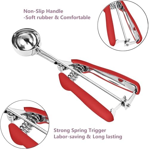 #110 Mini Cookie Scoop, 1Tsp/5ml/ 0.17oz Cookie Dough Scoop, Melon Scoop - Image 3