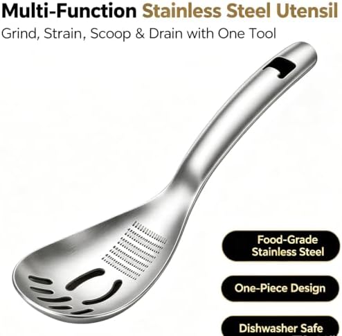 Multifunctional Cooking Spoon 304 Stainless Steel Kitchen Utensil, Cooking Spoon - Image 3