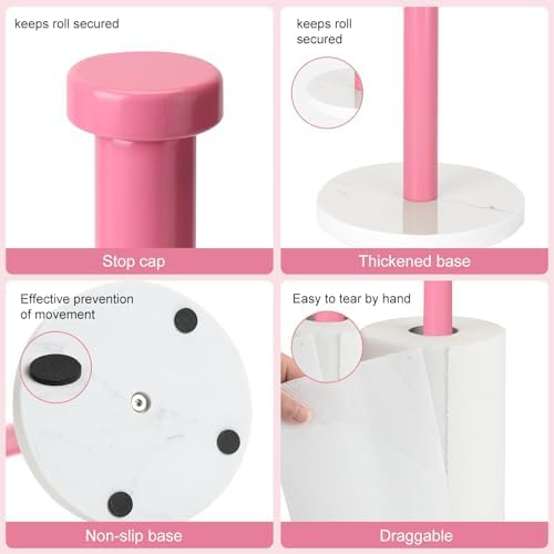 Standing Paper Towel Holder, Kitchen Paper Towel Roll Holder- - Image 3