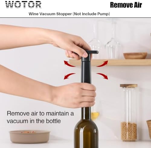 WOTOR Wine Stoppers Vacuum, Silicone Wine Saver & Preserver, Reusable Bottle - Image 5