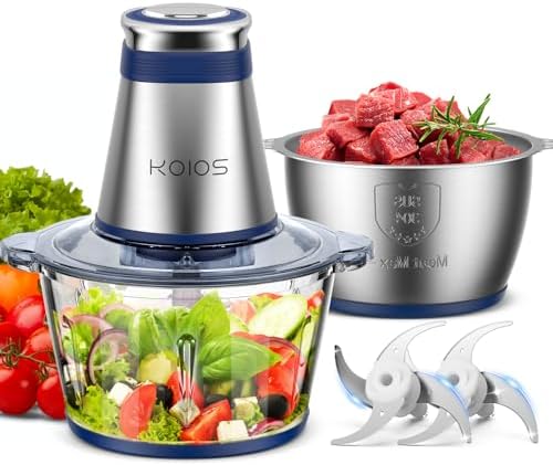 KOIOS Food Processor, 500W Electric Food Chopper by KOIOS
