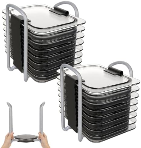2 Pack Adjustable Lids Organizer by Smartstoragesimplelife